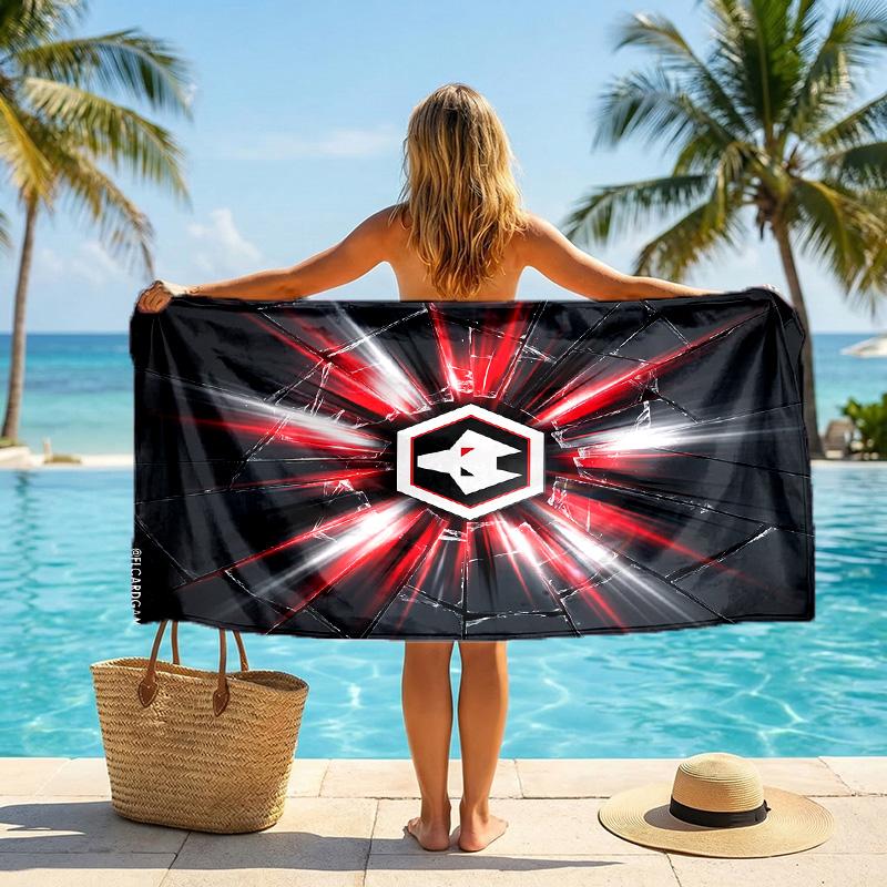 Wolverhampton Wanderers Fußball Strandtuch Weiches Mikrofaser Sommerhandtuch Schnelltrocknend Saugfähiges Handtuch für Strand Schwimmbad Reisen