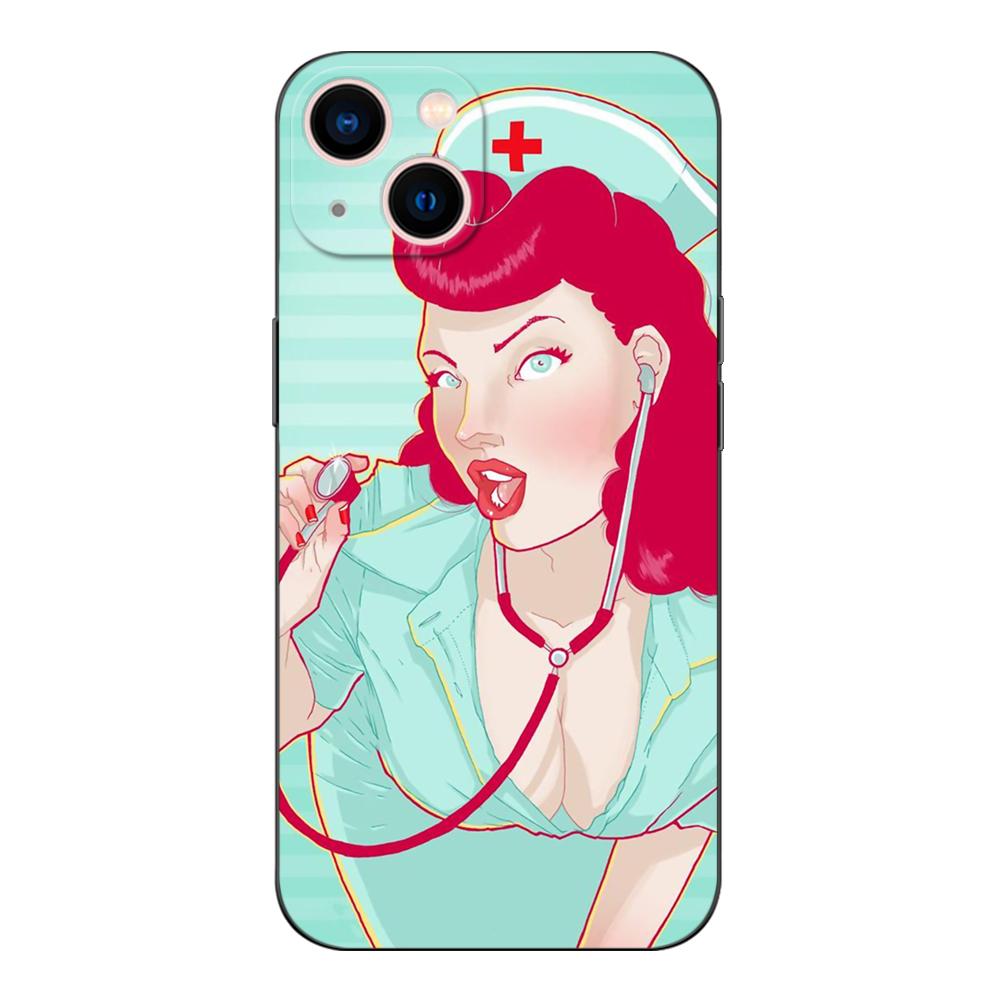 Black Tpu Case For Motorola Moto G31 G40 Fusion G41 G50 G51 Edge30 G10 G20 G30 G100 5G G22   Nursing Art Drawing