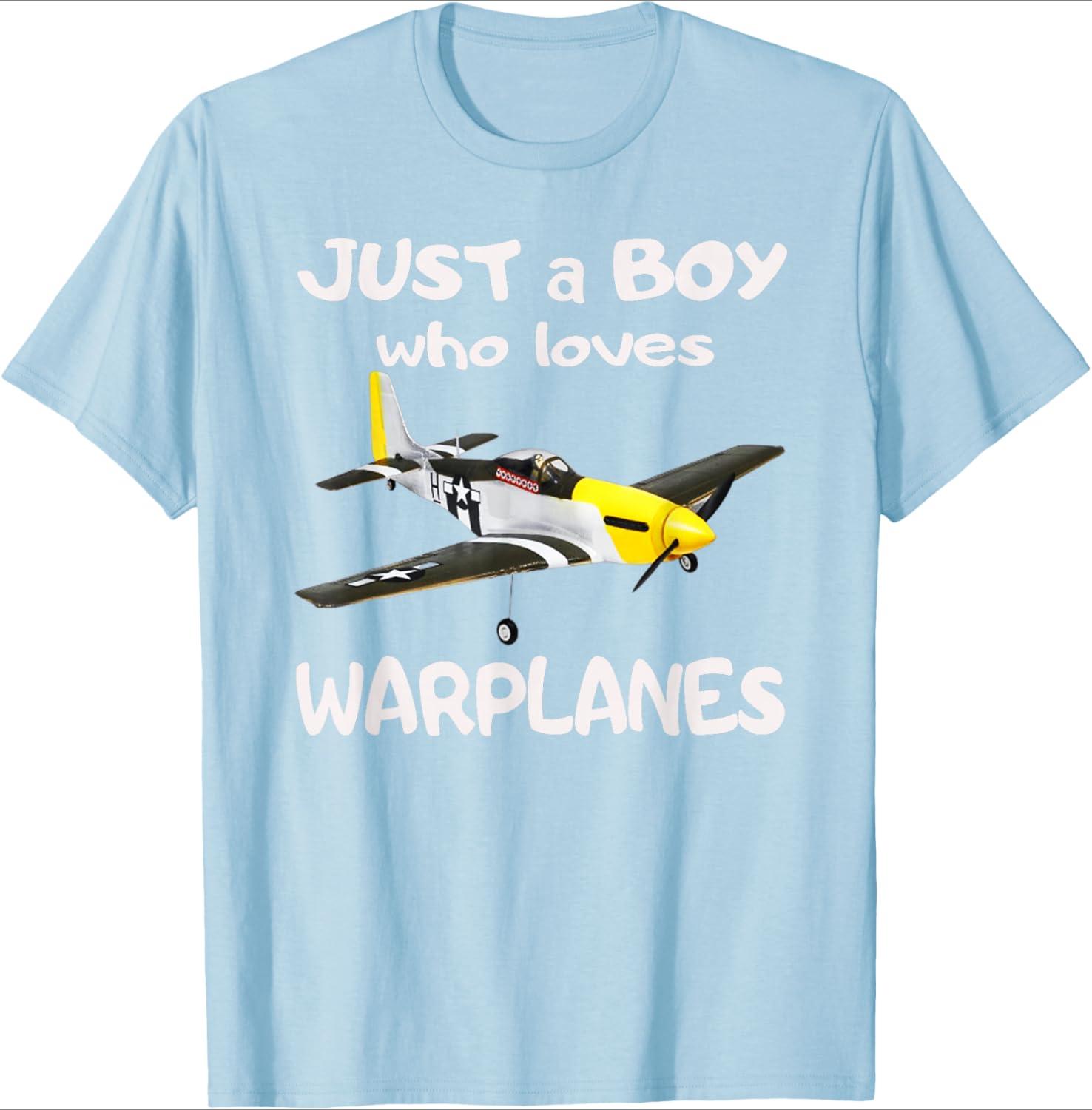 

WW2 American Airplane P51 Warplanes design 100 cotton summer Oneck short sleeve casual printed mens Tshirt 4XL