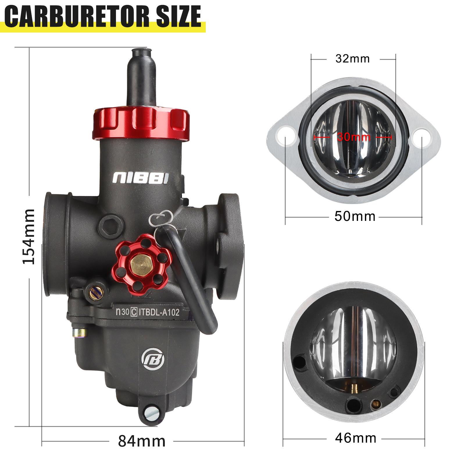 Новый Карбюратор PE Flange Racing Carburetor NIBBI PEZ 30мм с Power Jet Подходит для Yamaha Motocross Suzuki KTM 250cc-300cc Питбайк Мотоцикл