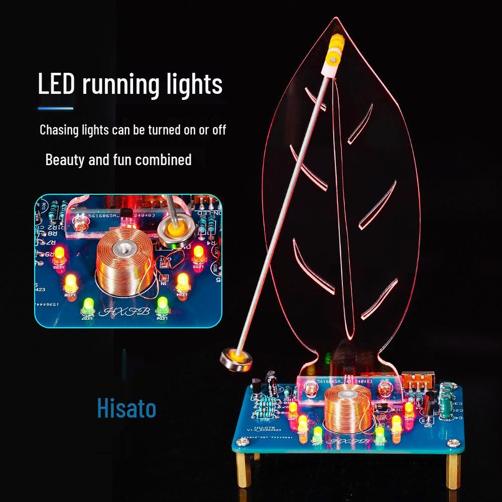 DIY Elektromagnetisches Schwebebausatz: Schwingendes Ornament mit fließenden Lichtern - Lötübung Wissenschaftliches Experiment