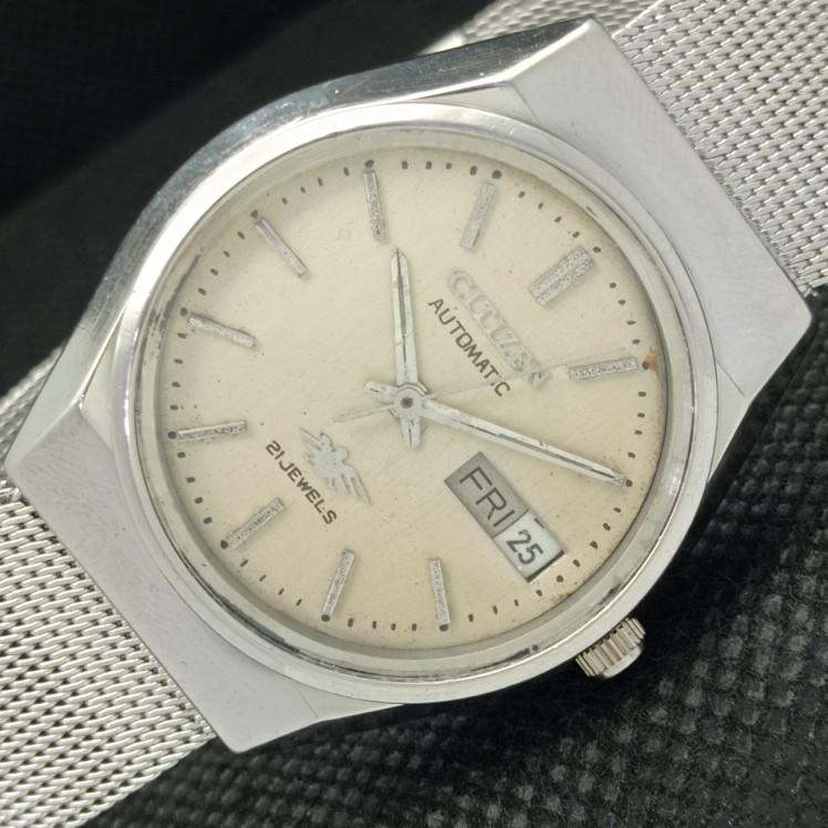 

Б/У винтажные мужские часы CITIZEN AUTO 8200 JAPAN D/D с оригинальным циферблатом 606-a314444-9 SKU606-a314444