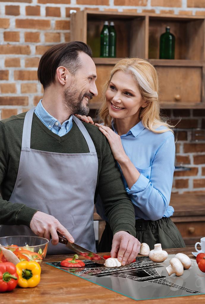 SZKLANA PŁYTA OCHRONNA NA KUCHENKĘ 50x52 PARYŻ