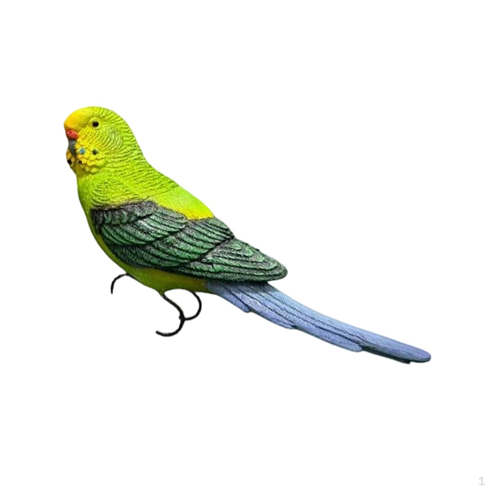 

Artificial Bird Decoration for Flower Pot, Ornamental Animal Statue Garden Or Yard 16x7.5cm