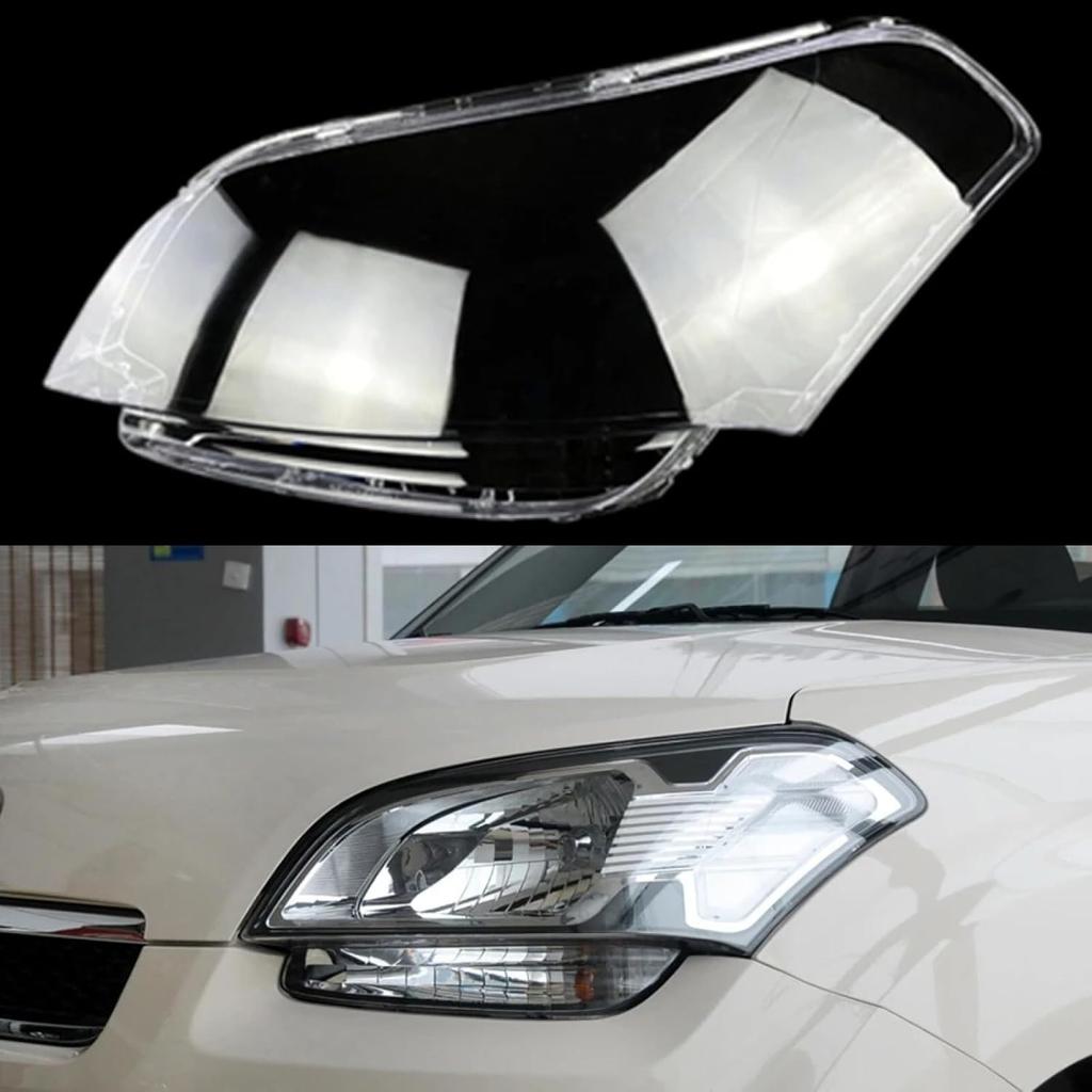 Compatible for KIA Soul 2010-2013, Front Car Headlight Glass Lens Cover Shade Shell Auto Transparent Light Housing Lamp(A Piar)