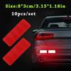 10PCS warning car reflective sticker body decoration sticker reflective film
