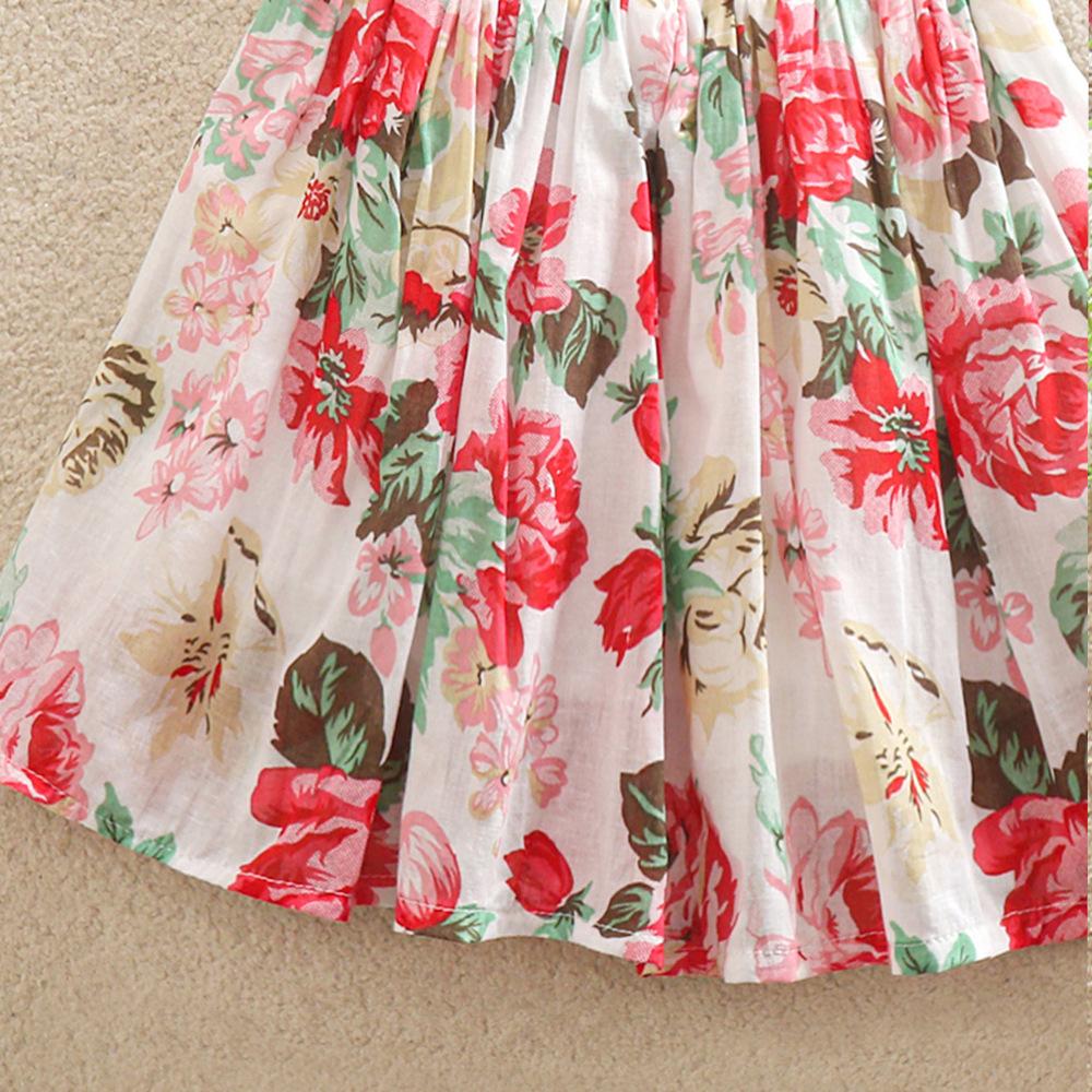 2-12 Years Old Children's Dress Girls Summer New Casual Denim Flower Dress