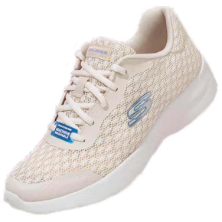 Skechers Dynamight 2.0 Versatile Comfortable Fabric Shock Absorbing Durable Breathable Low Top Running Shoes Women Sneaker Beige 149542-NAT