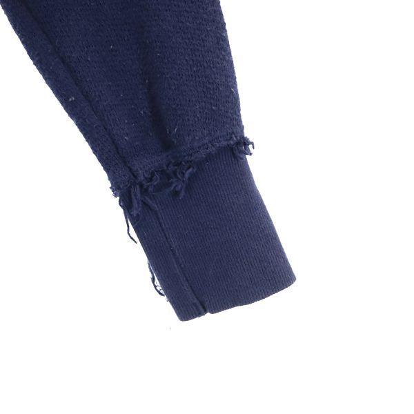 SEVESKIG Long sleeve trainer M Sweatshirt in distressed leather and pile Men's Used