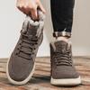 Vintersnøstøvler for menn Holder varmen Bomullssko Utendørs tursko Plysj Varm Høy ankelstøvler Joggesko