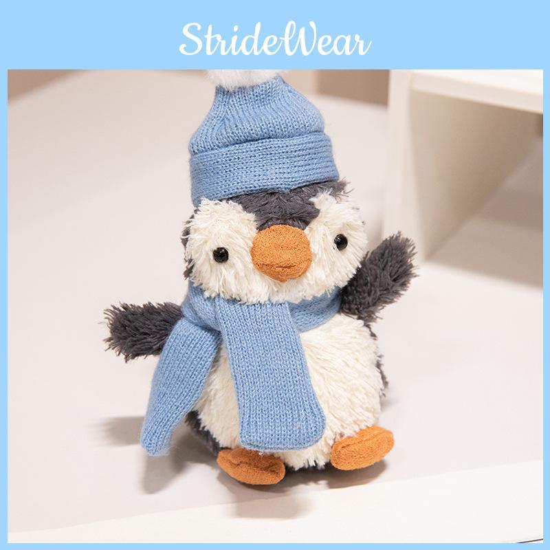 Hat Scarf Penguin Plush Toy Cartoon Stuffed Doll Animal Bedroom Decoration Gift