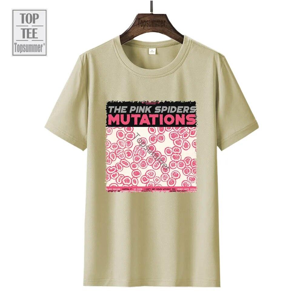 Mutations Album T-Shirt The Pink Spiders Tour T Shirt Unisex'S Pop Streetwear Oversize T-Shirts Women'S Short Sleeve Top