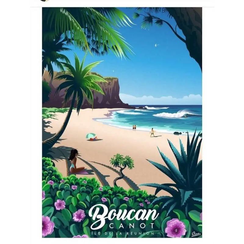 

Nordic Travel Poster Aesthetic Vacation Illustration Canvas Painting Wall Art Mural Pictures Home Decoration Kawaii Room Decor 21cm×30cm NoFrame