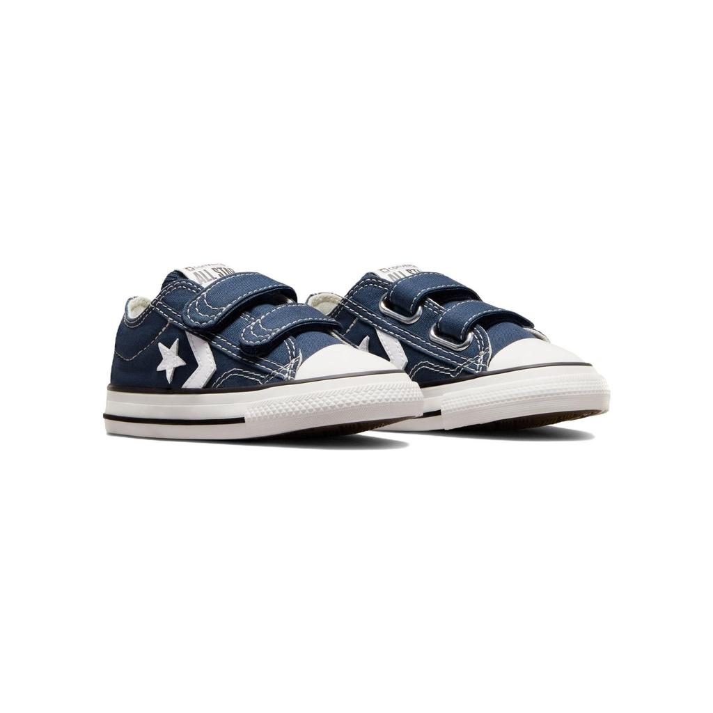 Converse Star Player 76 Canvas Comfortable Versatile Shock Absorption Low Top Walking Shoes Baby sneaker Navy-Blue A05221C