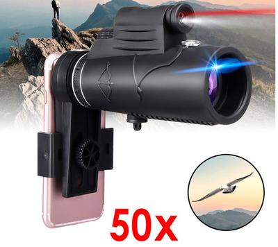Zoom Optical Hd Lens Monocular Telescope With Lighting&laser Long Range Night Vision High Power Binocle Set With Phone Holder Tripod