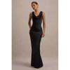 New Elegant Satin Mermaid Bodycon Backless Sexy Evening Prom Dress for Women, Cross-Border Cocktail Party Gown