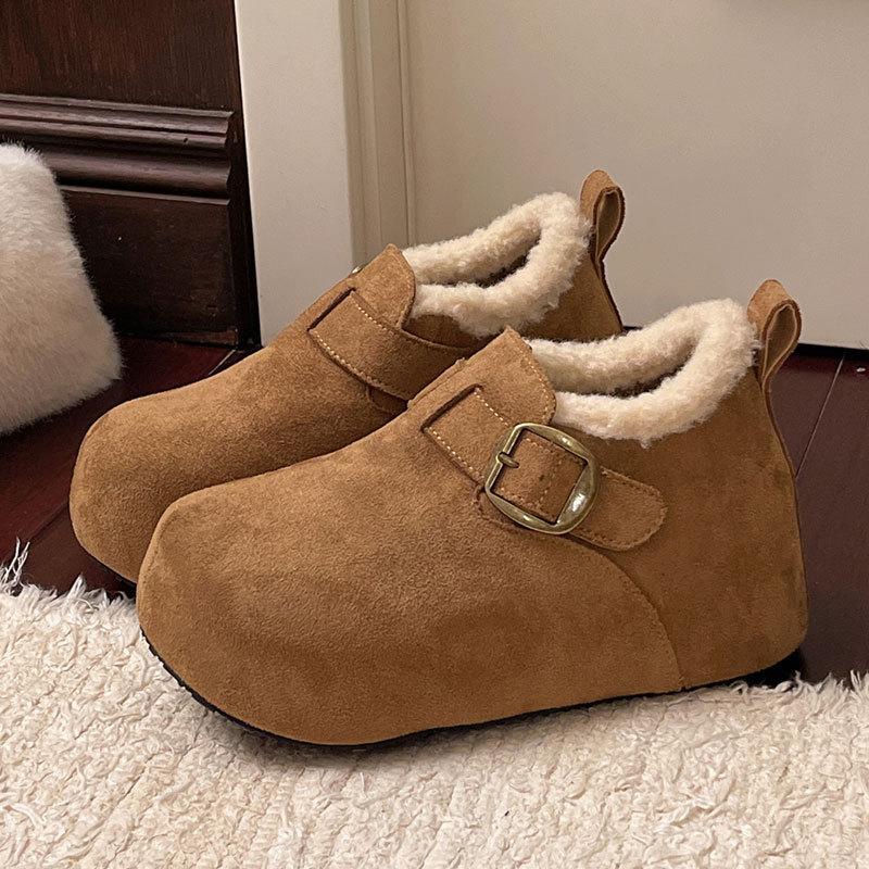 Women's thick-soled winter lightweight warm winter cold padded snow boots non-slip wear-resistant casual sneakers cotton boots fur shoes