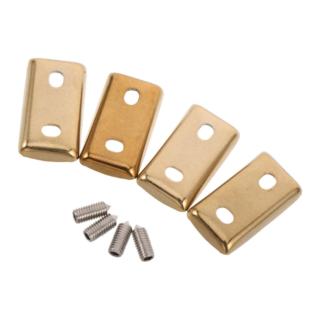 4 Pcs Bath Towel Rack Base Gasket Silver Rail Mounting Hardware Durable Bathroom Accessory Gasket Replacement Parts for Repair