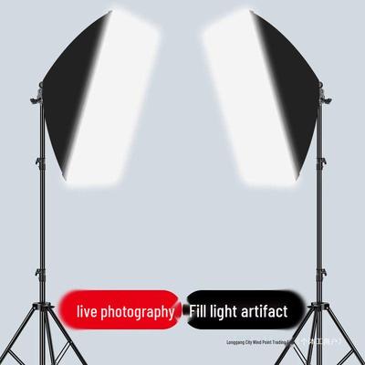 Floor-Standing LED Softbox Fill Light for Photography and Live Broadcast