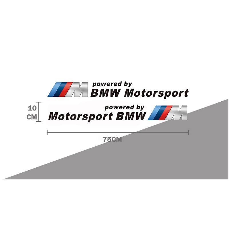 

2 шт. Автомобільні бічні декоративні наклейки для BMW M3 M4 M5 G42 G30 G20 E39 E36 E87 E53 F44 F07 F34 G15 G16 G23 G22 F30 F20 F10 G05 G06