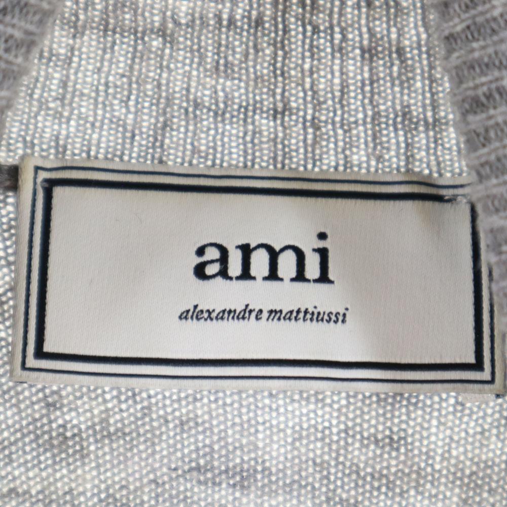 ami Portuguese cashmere blend Long sleeve turtleneck sweater S gray knit Women Used