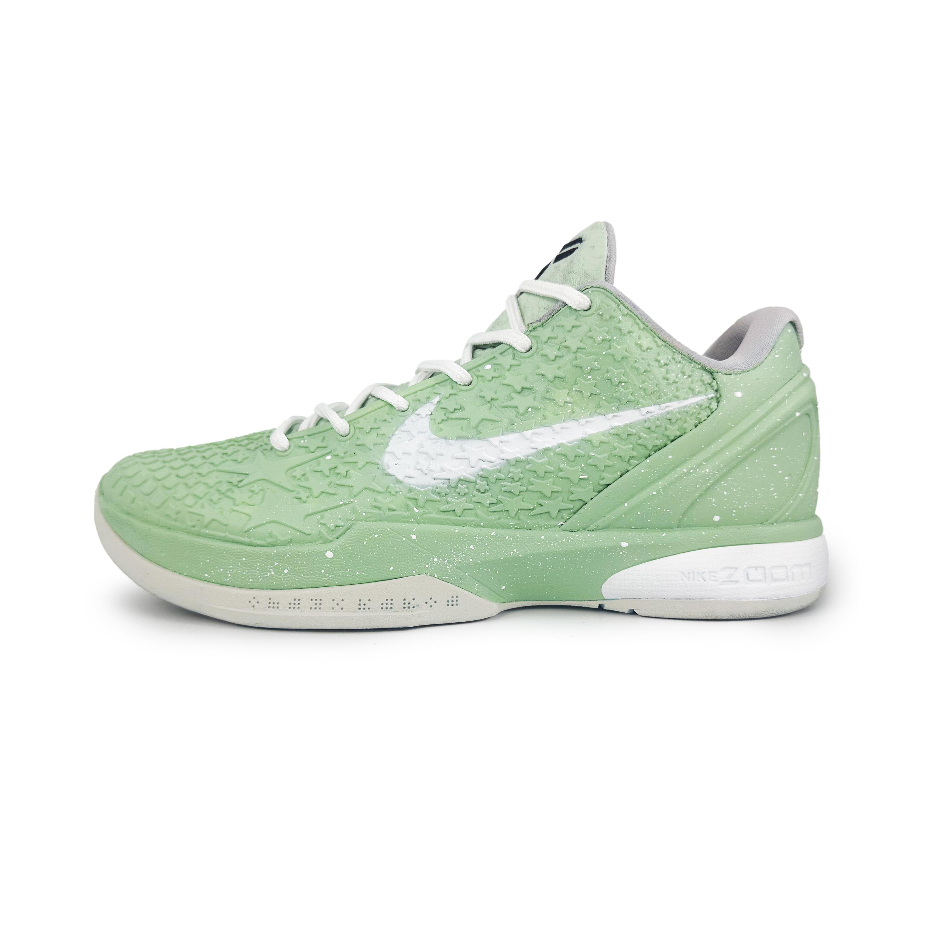 

Nike Zoom Kobe 6 Green Apple Game Ready Cushioning Slip Resistant Abrasion Resistant Low top Basketball Shoes Men s FQ3546-100(Team1076-) 41