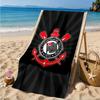 Sport Club Football Crest Printed Microfiber Beach Towel, Soft And Absorbent, Quick-Dry, Ideal for Summer Travel, Beach Essential, Swimming Pool