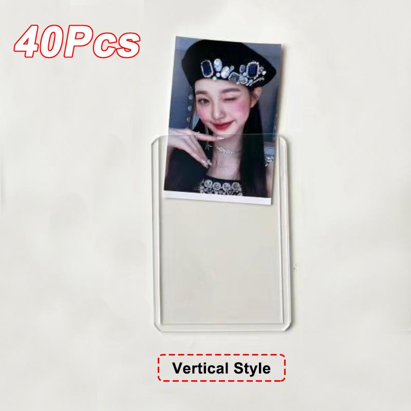 20-100Pcs 35PT Trading Card Holder Top Loading Clear Protective Hard Plastic Card Sleeves Holder For Baseball Card Sports Cards