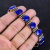 Lapislazuli Armband Kupferarmband verstellbares Kettenarmband Edelsteinarmband von höchster Qualität Kupferschmuck Geschenke für sie handgefertigtes Armband