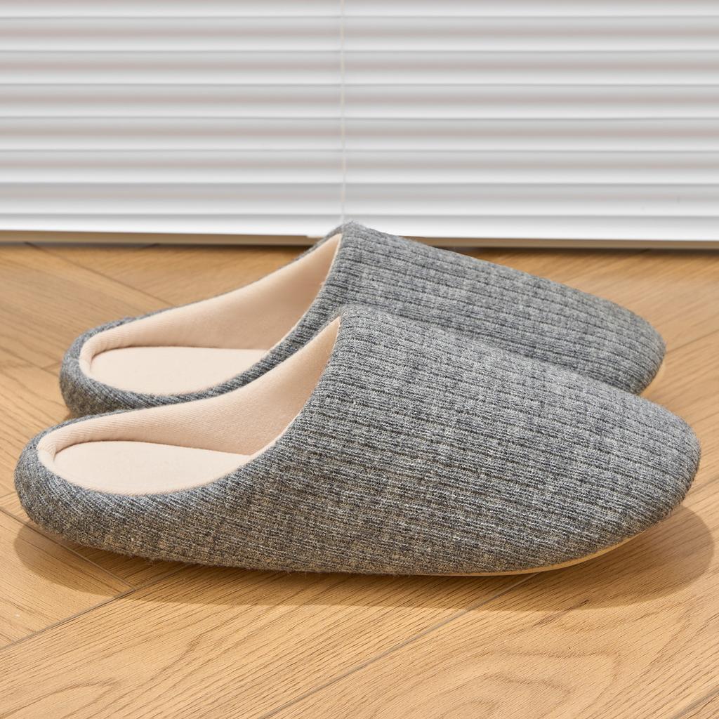 Winter Women Home Slippers Soft Warm Flat Slides Silent Comfortable Non-slip Slippers Indoor Outdoor Men Casual Slippers