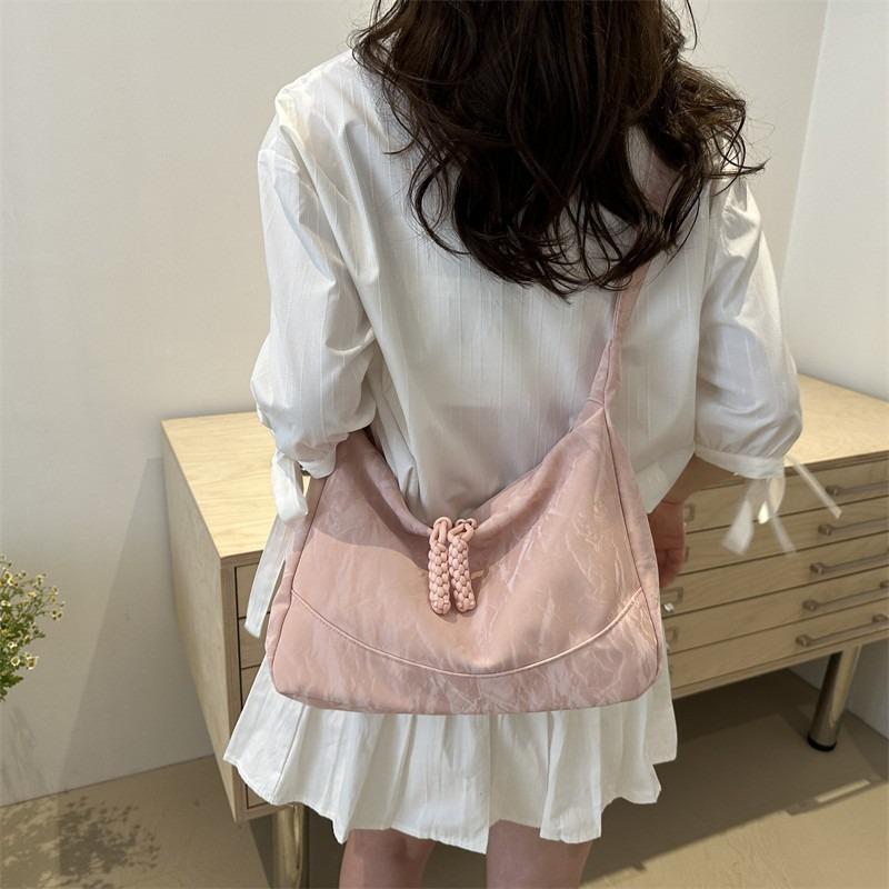 New Casual Fashion Trendy Simple Messenger Bag Simple Large Capacity Underarm Shoulder Bag Women