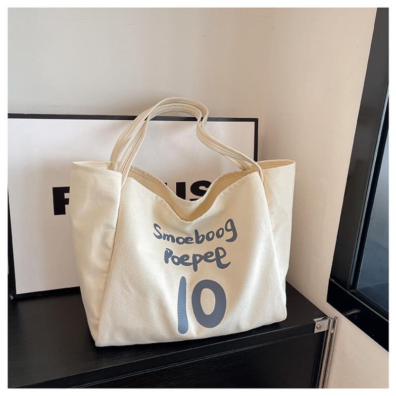 

Новая наплечная сумка-тоут большой вместимости, сумка для покупок, ленивый стиль, сумка-подмышка с надписью бежевый