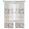 Petal Texture Geometric Feather Tulle Curtains For Living Room Sheer Curtain Bedroom Voile Decorative Window Treatments