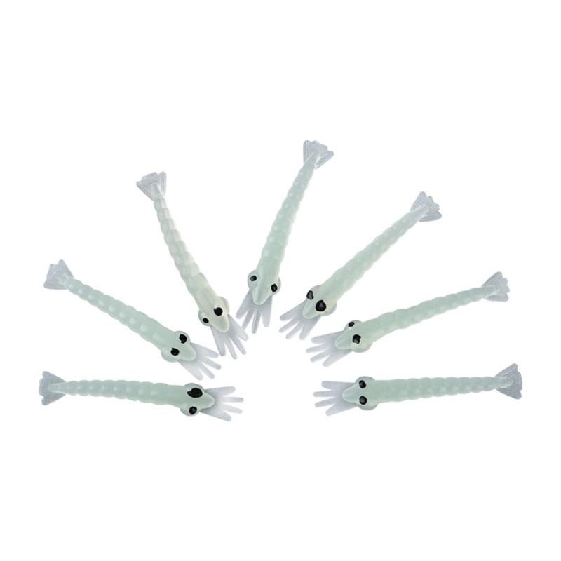 Topwater Drijvende Kunstaas Lokaas Lichtgevend Garnalen Vissen Lokaas Swimbait Zacht Simulatie Garnalen Gloeit Swimbaits Lokaas