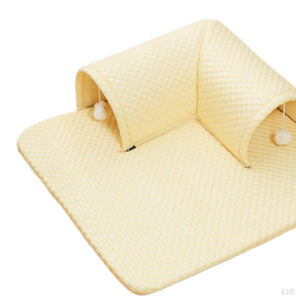 Cat Bed Cooling Mat Multifunction Reversible Easy To Carry Clean Exercising L Molding