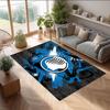 Tappeto Morbido per Pavimento Antiscivolo con Motivo Calcio Atalanta FC Tappeto per Interni Tappetino Decorazione Sportiva per Camera da Letto