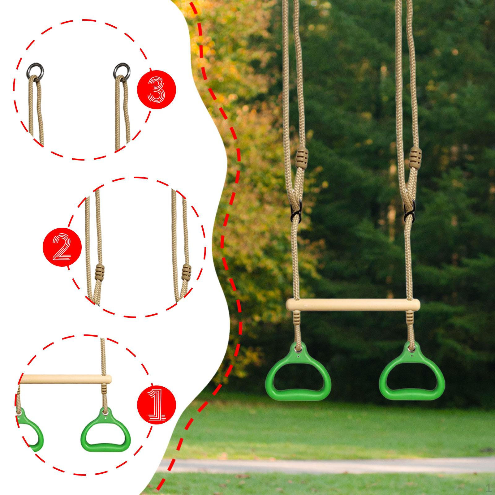 

Трапеция Бар Устойчивый Прочный Портативный Качельный Комплекс для Использования в Помещении и на Открытом Воздухе Домашний Спортзал