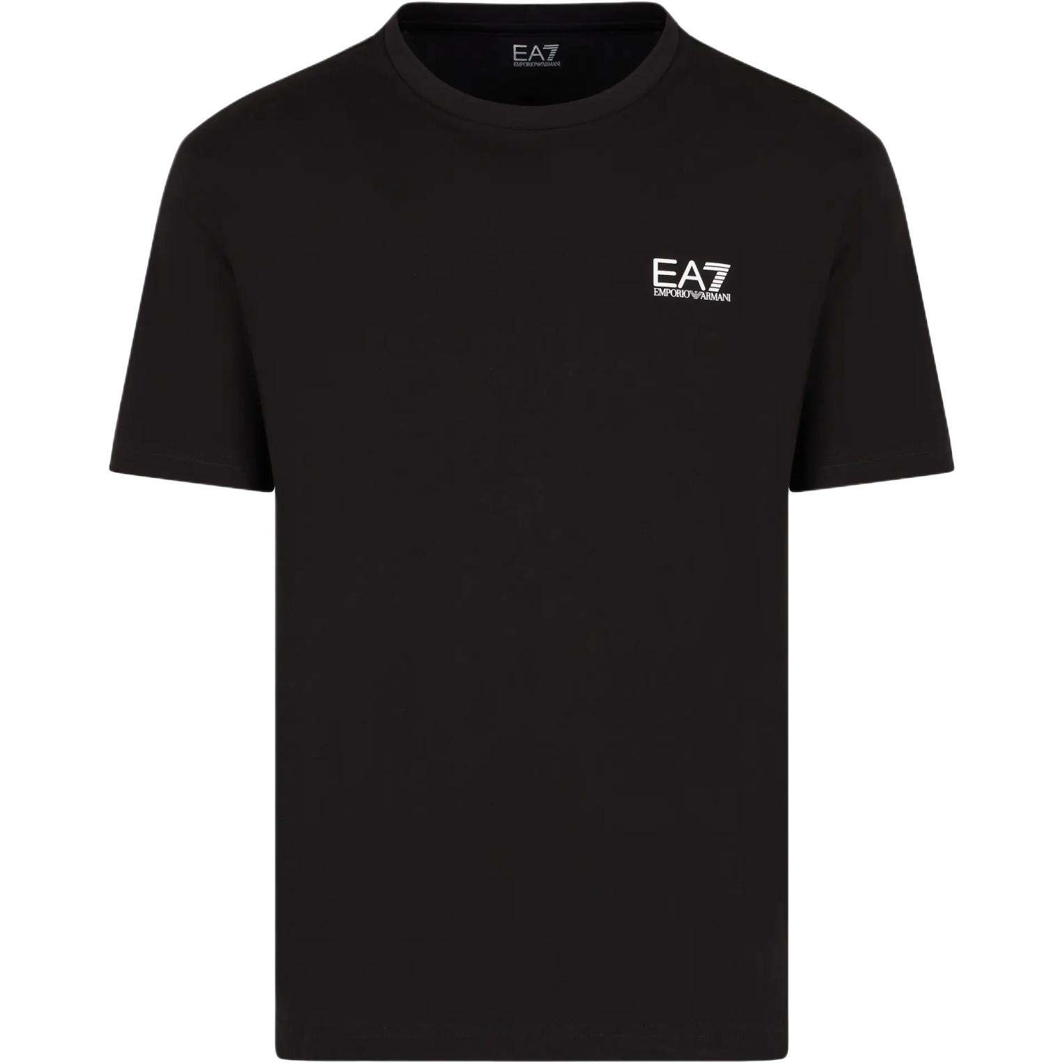 

Emporio Armani EA7 SS24 Color Block Logo Letter Print Crew Neck Short Sleeve T-Shirt Men tops Black 8NPT25-PJVPZ-1200 L