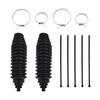 2 Pcs Set Universal Silicone Rack Pinion Steering Gaiter Pinion Boots+Cable Ties+Clamp Kit Silicone Gear Leggings Kits