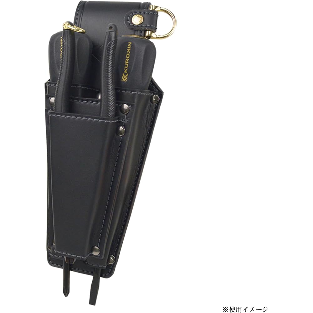 Fujiya (Fujiya) Screwdriver 2P Pliers Holder, Black Gold, AH-33BG, Lightweight, Under Fire, Long ...