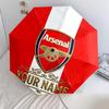 1 PC Automatic Folding Umbrella - Arsenal F Custom Name Pattern, Portable & Foldable Design with 8 Ribs, Christmas Birthday Gifts