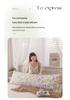 Washable Cotton Long Pillowcase 48x150cm - Single Piece Cover for Double Pillow Core
