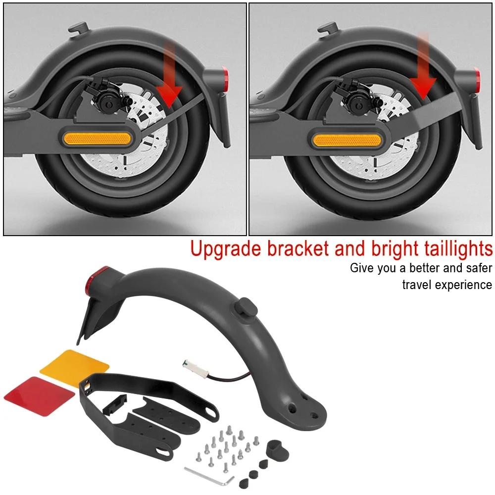 Rear Mudguard Set for Xiaomi M365 Pro 2 Mi3 Electric Scooter Fender Brake Taillight With Gap Cover Pad Reinforced Holder Set