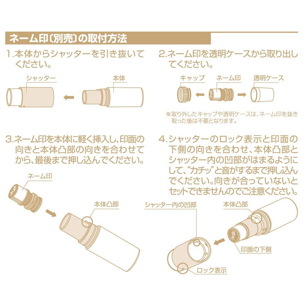 Shachihata Stylish Western Pattern Body Stamp Sold Stamp, Capless, 08, Only, Separately, OSR-XCL-Y8