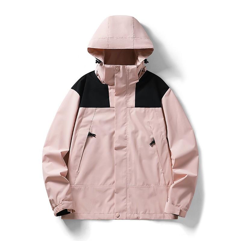 Herren Damen 3-in-1 Abnehmbare Winddichte Wanderjacke mit Fleecefutter Outdoor Abenteuer Winter