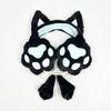 Soft Ear Covers In a Plush Cats Ear Headband with Paws Pad, Decorative Earmuffs for Casual Winter Outdoor, Daily Cold Weather Warmth