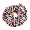 Natural Rhodolite Garnet Crystal Uncut Smooth Beads Necklace 5-8 mm 17" UB-8368 UB-8368