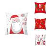 Colorful Christmas Cushion Cover Featuring Santa Claus Design For Cozy Sofa And Car Decoration
