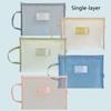 Large Capacity A4 File Folder Mesh File Organizer Thickened Classification Folder
