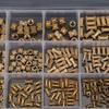 330pcs M2 M3 M4 M5 Brass Insert Nut Isolation Column Knurl Insert Nut Kit